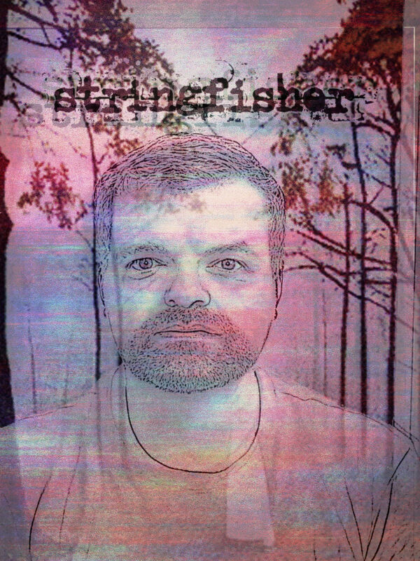 A glitch illustration of Nak from Stringfisher